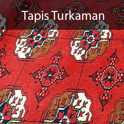 Tapis persan - Tapis Turkaman extra fin